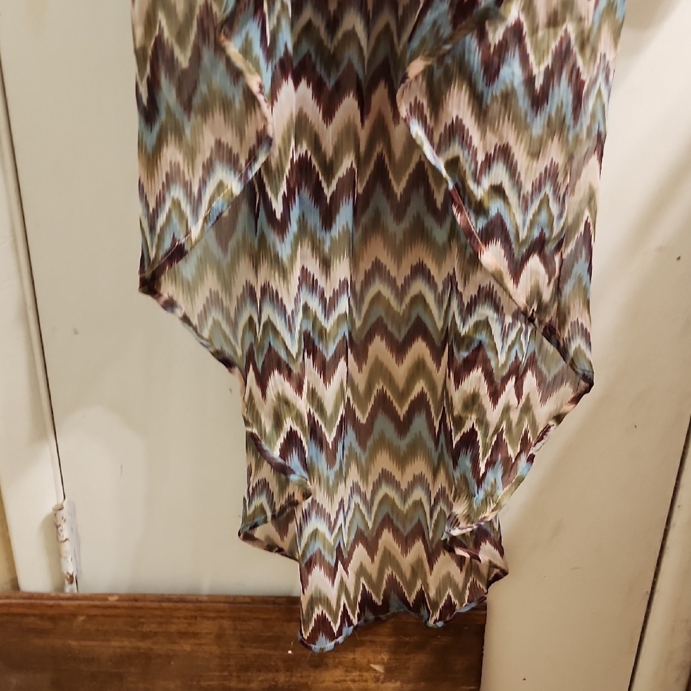 Chevron Patterned Multicolor Dress - Picture 3 of 9